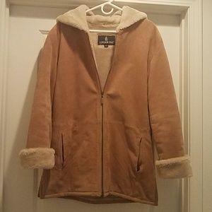 ❤Leather cozy coat ❤